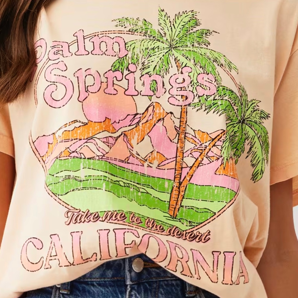 SHOW ME YOUR MUMU TRAVIS TEE, SIZE X LARGE